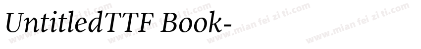 UntitledTTF Book字体转换
